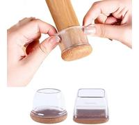 Chair Leg Floor Protectors,Chair Leg Protectors Chair Leg Floor Protectors Smooth Moving Furniture Cups for Hardwood Floors, Protect Floors from Scratches Hardwood Floors(Large Square)