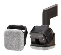 Chair Leg Floor Protectors,Non-Slip Anti-Scratch Floor Protectors,60MM Silent Strap-style Pulley Fixing Pad For Office Chairs(Gray)