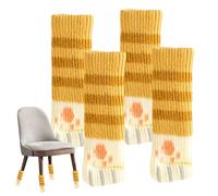 Chair Leg Socks - 4 Pieces Double Layer Knit | Cute Cat Paw Design Furniture Protector | Prevent Scratches and Noise on Floors | Soft, Knitted Socks for Chairs, Tables and Furniture Legs