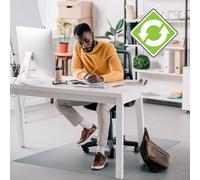 Floortex Cleartex Enhanced Polymer Rectangular Chair Mat for Hard Floors 116 x 150cm - Wilko