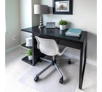 Chair Mat Clear Polycarbonate Rectangular 100x120cm for Carpet Gripper Back Eco