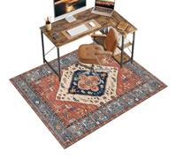 Chair Mat for Carpet Floor, 160 x 200 cm Office Chair Mat for Hardwood Floors, Multi-Purpose Carpet Protector for Home & Office, Desk Chair Mat for Rolling Chair, Anti-skidding Stop Noise Vintage Rug