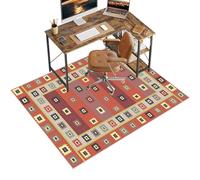 Chair Mat for Carpet Floor, 70 x 100 cm Office Chair Mat for Hardwood Floors, Multi-Purpose Carpet Protector for Home & Office, Desk Chair Mat for Rolling Chair, Anti-skidding Stop Noise Vintage Rug
