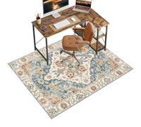 Chair Mat for Carpet Floor, 80 x 120 cm Office Chair Mat for Hardwood Floors, Multi-Purpose Carpet Protector for Home & Office, Desk Chair Mat for Rolling Chair, Anti-skidding Stop Noise Vintage Rug