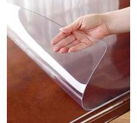 Chair Mat for Hard Floor Office Chair Pad Desks Mats, Clear Table Protector Plastic PVC Desk Protector Tablecloth Cover Office Desk Pad Mat Wood Furniture Glass Dining Tabletop Protection Fi