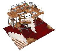 Chair Mat for Wooden Floors - Non-slip Gaming Chair Mat for Office - Gamers - Computer - Office Chair Mat for Hardwood Floor - 140 x 180 cm Hard Floor Protector Mat for Office Chair - Desk Chair Mats