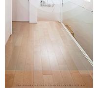 Chair Mats Glass Floor Mat for Chair, 1.5mm Transparent Plastic Non-Skid Floor Runners, Indoor/Outdoor Hard Flooring Runner, Heavy Duty Protector, Easy to Cut Multiple Si