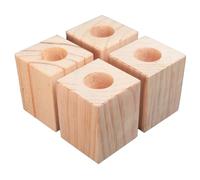 Chair or Sofa Riser,Furniture Risers,Cube Furniture Risers 4 Pcs Table Risers Heavy Duty Bed Raisers Support Up to 500kg Wood Furniture Legs, Increased Device(Ø 6cm Increase Height 10cm)