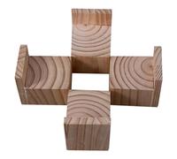Chair or Sofa Riser,Furniture Risers,Heavy Duty Bed Raisers Solid Wood Furniture Risers 4 Pcs Table Legs Sofa Feet Lifts Height 3-20cm, for Bed Couch Nightstands(A 6cm Increase Height 5cm)
