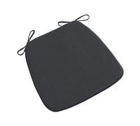 Chair Pads Indoor And Outdoor 45X42Cm, Removable Seat Cushion with Ties, Comfortable Kitchen Chair Cushions, Non Slip Seat Pads for Dining Chairs, Well Filled & Easy Care,Black,6Pcs
