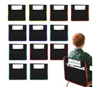Chair Pocket Organizer, Classroom Storage Seat Bag, Name Tag Pocket with Strong Hold, 900d Oxford Fabric Back Storage System, Supply Organizer Design, Desk Chair Accessory for Kids