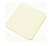 Chair Protector Pad Absorbent Multi-Purpose Anti Slip for Home Office 39x39cm Washable Reusable (Beige)