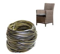 Chair Repair Rattan - Light Wicker Strip, PE Weaving Cord | Flexible Synthetic Cane Roll, Durable Handcraft Repair Material, Ideal for Outdoor Furniture, Home Chair, Farmhouse, Porch, Bench Fixes
