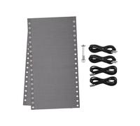 Chair Replacement Fabric with 4 Bungee Cord Lounge Chair Cloth Mesh Repair Kit for Patio Recliner Outdoor Lawn Pool B
