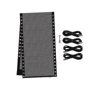 Chair Replacement Fabric with 4 Bungee Cord Lounge Chair Cloth Mesh Repair Kit for Patio Recliner Outdoor Lawn Pool A