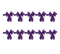 Chair Sashes Elastic Bow Chair Cover Bands for Wedding Party Hotel Venue Decoration Indoor Outdoor Events Holiday Decor 10 Pieces(Purple)