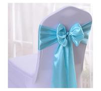 Chair Sashes for Wedding Events, Chair Sashes 10/50/100pcs Satin Chair Bow Sashes Wedding Chair Knots Ribbon Ties for Party Event Hotel Banquet Home Decoration(Blue,100pcs)
