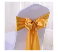 Chair Sashes for Wedding Events, Chair Sashes 10/50/100pcs Satin Chair Bow Sashes Wedding Chair Knots Ribbon Ties for Party Event Hotel Banquet Home Decoration(Gold,100pcs)