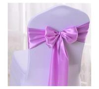Chair Sashes for Wedding Events, Chair Sashes 10/50/100pcs Satin Chair Bow Sashes Wedding Chair Knots Ribbon Ties for Party Event Hotel Banquet Home Decoration(Pink Purple,50pcs)
