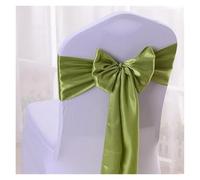 Chair Sashes for Wedding Events, Chair Sashes 10/50/100pcs Satin Chair Bow Sashes Wedding Chair Knots Ribbon Ties for Party Event Hotel Banquet Home Decoration(Grass Green,100pcs)