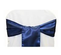 Chair Sashes for Wedding Events, Chair Sashes 50pcs Satin Chair Bow Sashes Wedding Chair Knots Ribbon Ties for Party Event Hotel Banquet Exhibition Home Decoration(Blue 2)
