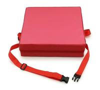 Chair Seat Cushion Kids Chair Increasing Cushion Toddler Adjustable 2 Strap Dining Booster Seat Pad Decorative Cushion Sofa Art Ball Room Car Seat Cushion(Color:HF09-0027-Red)