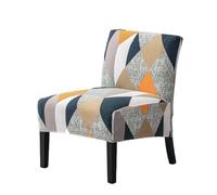 Chair Slipover Armless Accent Chair Covers Slipper Stretch Sofa Cover Slipcover Single Without Arms Spandex Jacquard Fabric Removable Washable Non-Slip Chair Cover For Home Hotel Bedroom (Color : 9#