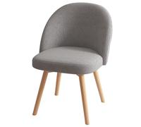Chair Swivel Makeup Chair with Backrest Modern Simple Chair Leisure Chair Solid Wood Support Suitable for Multiple Scenes(Grey)