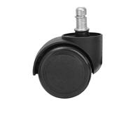 Chair Wheel Caster Replacement Soft Mute Desk Wheels For Work Heavy Duty Safe Rolling Office for Home and Office(Black,1PC)