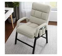 Chair with Lumbar Support - Adjustable Modern Lounge Chair with Metal Frame & Side Pocket for Ultimate Comfort in Living Room