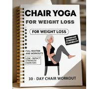 Chair Yoga Book for Seniors Over 60, Black Cover with Exercise Chart | Easy Poses for Weight Loss and Balance, Perfect for Elderly Men and Women