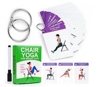 Chair Yoga Cards Exercises,57 Exercise Card for Seniors Beginners