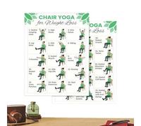 Chair Yoga for Seniors | 30-Day Exercise Charts, Chair Yoga Workout Guide - for Mobility Balance Stretching for Home Fitness Indoor Senior Beginner
