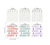 Chair Yoga for Seniors,30-Day Workouts Supplies | Chair Exercise Chart | for Adults Travel Working Family Friends Sports Athletes Gym Fitness Strength Bodybuilding Beginners