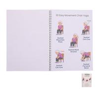 Chair Yoga for Seniors Book, Gentle Home Exercise Planner | Paper Guide, Easy to Follow Routines, Rehabilitation Sessions, Office Chair and Yoga Mat Use, Track Progress
