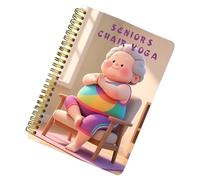 Chair Yoga For Seniors Handbook, Daily Wellness Tracker, 1 Piece, Elderly Fitness Guide, Senior Yoga Planner, Gentle Seated Exercises, For Men And Women
