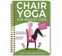 Chair Yoga for Seniors Over 60, Yoga Guide Notebook with 40+ Low-Impact Exercises to Improve Mobility, Balance & Weight Loss in 21 Days 26-27 Green-A