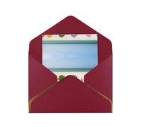 Chairs Beside The Blue Sea Sky Greetings Card Birthday Card Happy Christmas Halloween Envelopes Blank Cards All Occasions