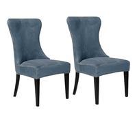 Chairs Covers Velvet Wingback Chair Cover, Strength Removable Washable Reusable Armless Protector Cover, for Dining Room Banquet Home Decor,K,2pack