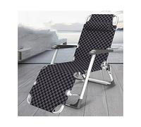 Chairs Patio Lounge Chairs Outdoor Beach Chair With Pillow Adjustable Folding Reclining Lawn Chair Pool Chairs For Pool Side Camping Yard Beach Steel Frame (Color : A)