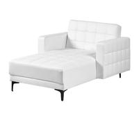 Chaise Longue ABERDEEN Faux Leather White