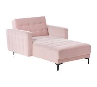 Chaise Longue ABERDEEN Velvet Pastel Pink