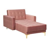 Chaise Longue ABERDEEN Velvet Pink