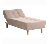 Chaise Longue ALSTEN Fabric Beige