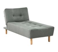 Chaise Longue ALSTEN Fabric Green