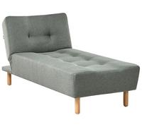 Beliani Chaise Longue Alsten Fabric Green