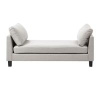 Beliani Chaise Longue ARCHIANE Fabric Light Grey, Grey