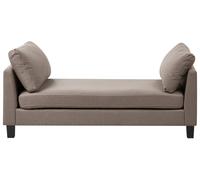 Beliani Chaise Longue Archiane Fabric Taupe