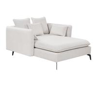 Chaise Longue CHARMES Fabric Light Beige