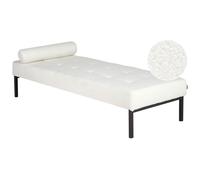 Chaise Longue CHINON Boucle White